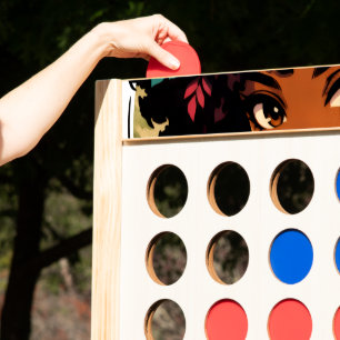 Fierce Black Girl Anime Portrait Fast Four