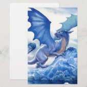 Fierce Blue Dragon (Front/Back)