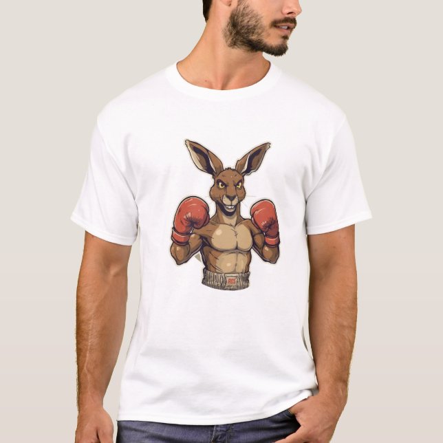 Fierce Boxing Bunny: Ready to Rumble! T-Shirt (Front)