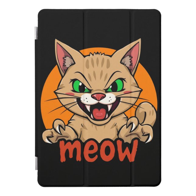 Fierce Cat iPad Pro Cover (Front)