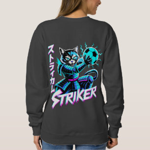 Fierce Cat Samurai Striker Sweatshirt for Women