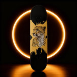 Fierce Cheetah Graphic Skateboard<br><div class="desc">Tap into the exhilarating essence of the cheetah with this striking skateboard deck design. This majestic big cat embodies the excitement and raw energy of skate culture. Whether showcased as an urban art piece, integrated into your skate-themed decor, or utilized as a customizable item, this design pays homage to the...</div>