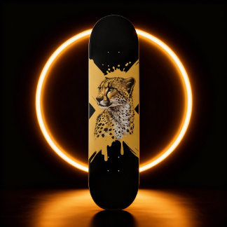 Fierce Cheetah Graphic Skateboard