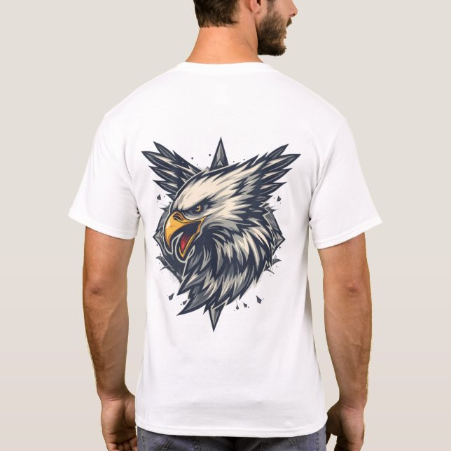 Fierce Crystal Eagle T-Shirt (Back)
