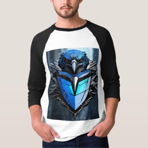 Fierce Crystal Eagle T_Shirt Design