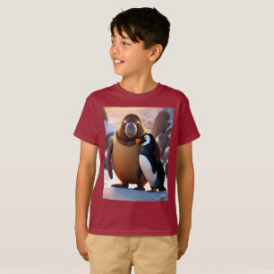 Fierce Cute Walrus with Penguin  Unreal Engine Boy T-Shirt