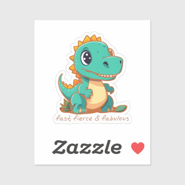 Fierce Dinosaurs Sticker (Sheet)