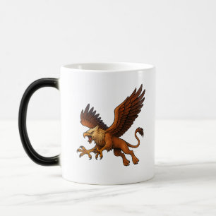 Fierce Diving Golden Griffin Mythology Fantasy Art Color Morph Mug