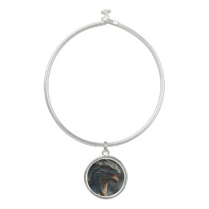 Fierce Dragon Bridesmaid Charm – Unique, Empowerin Bangle Bracelet