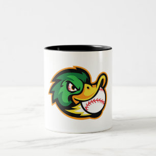 Fierce Duck Baseball Mascot Coffee Mug