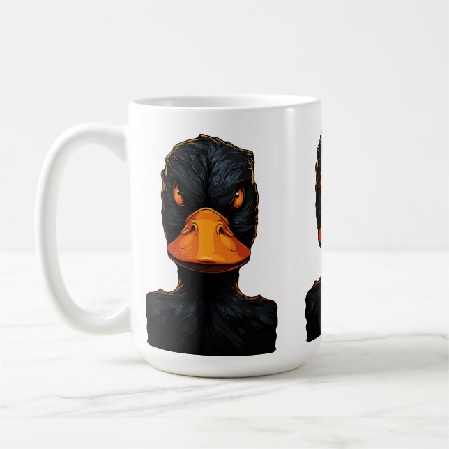 Fierce Duck - Bold and Striking Coffee Mug (Left)