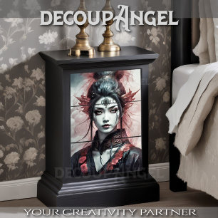 Fierce Eastern Warrior - Decoupage - Tissue Paper