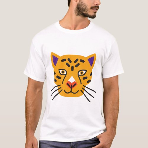 Fierce Elegance Majestic Tiger Face Design T_Shirt