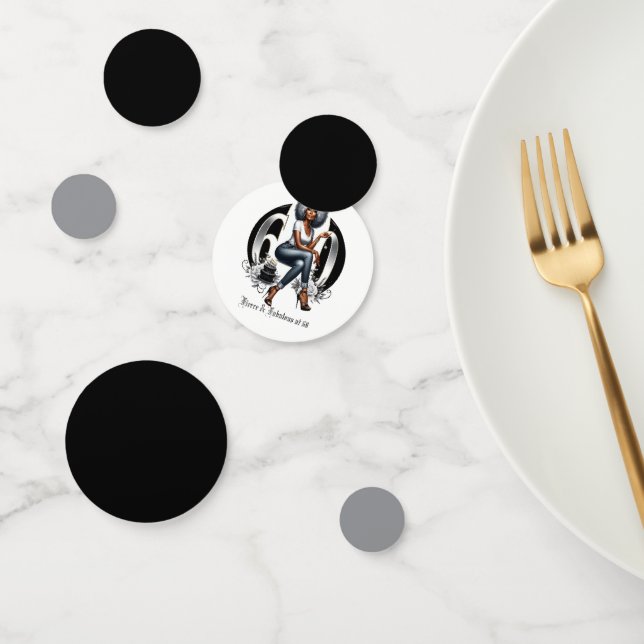 Fierce & Fabulous at 60 Confetti (Group)