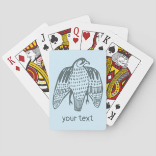 Fierce Falcon Illustrated Peregrine Poker Cards