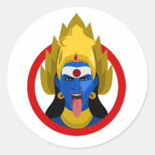 Fierce. Fearless. Divine. This Kali sticker