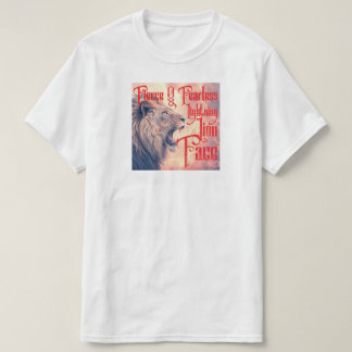 Fierce & Fearless Lightning Lion Face Tee