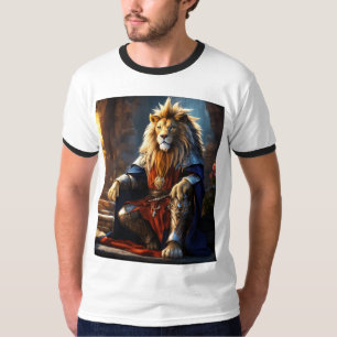 Fierce & Fearless: Lion Print T-Shirt" T-Shirt