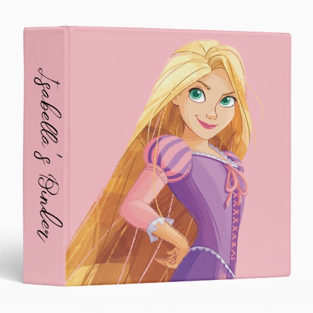 Fierce & Fearless Rapunzel 3 Ring Binder (Front/Spine)