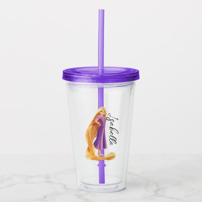 Fierce & Fearless Rapunzel Acrylic Tumbler (Front)