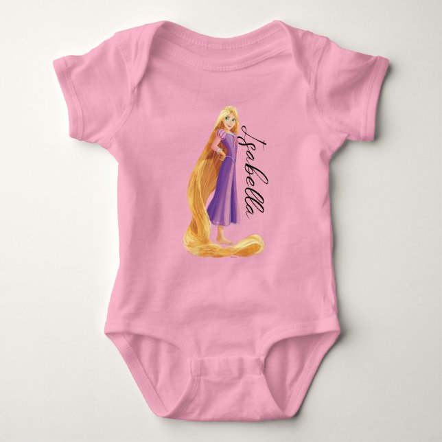 Fierce & Fearless Rapunzel Baby Bodysuit (Front)