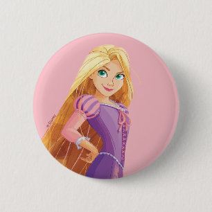 Fierce & Fearless Rapunzel Button