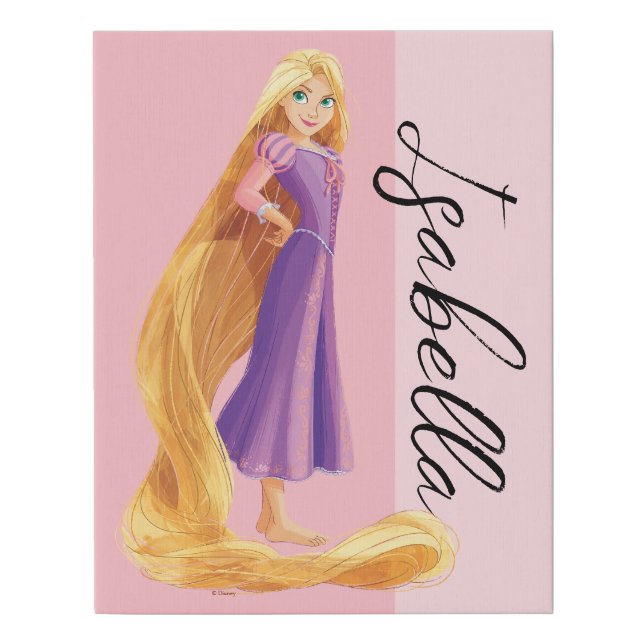 Fierce & Fearless Rapunzel Faux Canvas Print (Front)