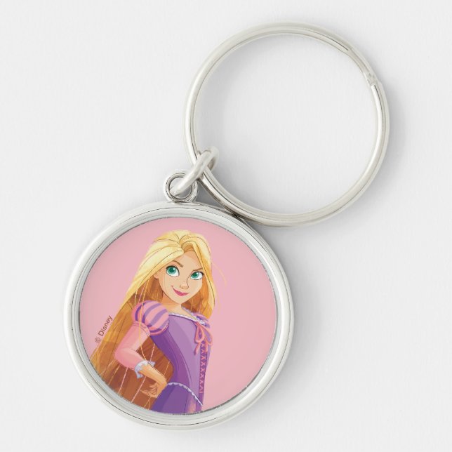 Fierce & Fearless Rapunzel Keychain (Front)