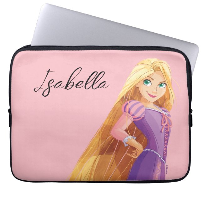 Fierce & Fearless Rapunzel Laptop Sleeve (Front)