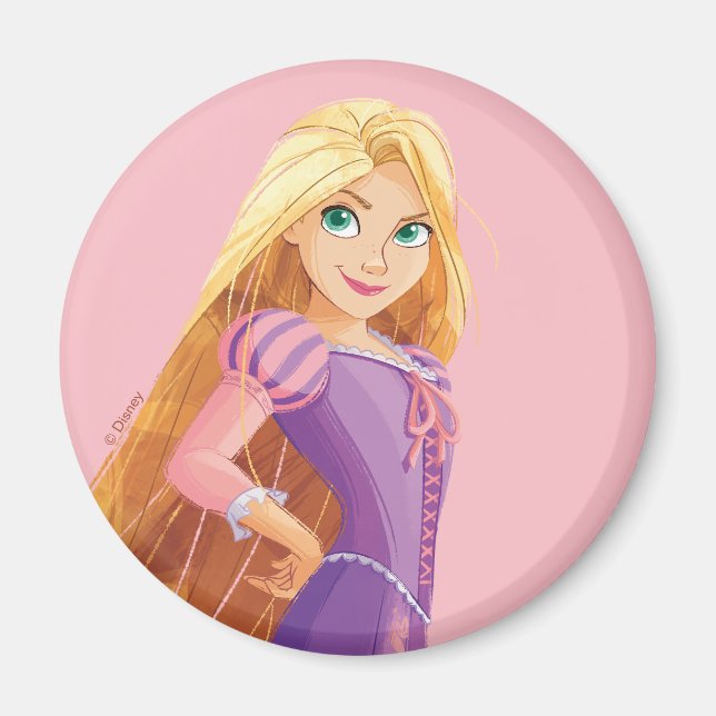 Fierce & Fearless Rapunzel Magnet (Front)