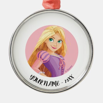 Fierce &amp; Fearless Rapunzel Metal Ornament