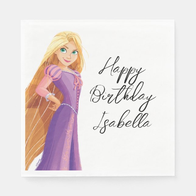 Fierce & Fearless Rapunzel Napkins (Front)
