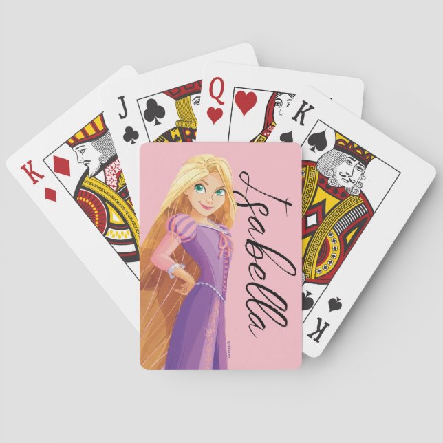 Fierce & Fearless Rapunzel Poker Cards (Back)