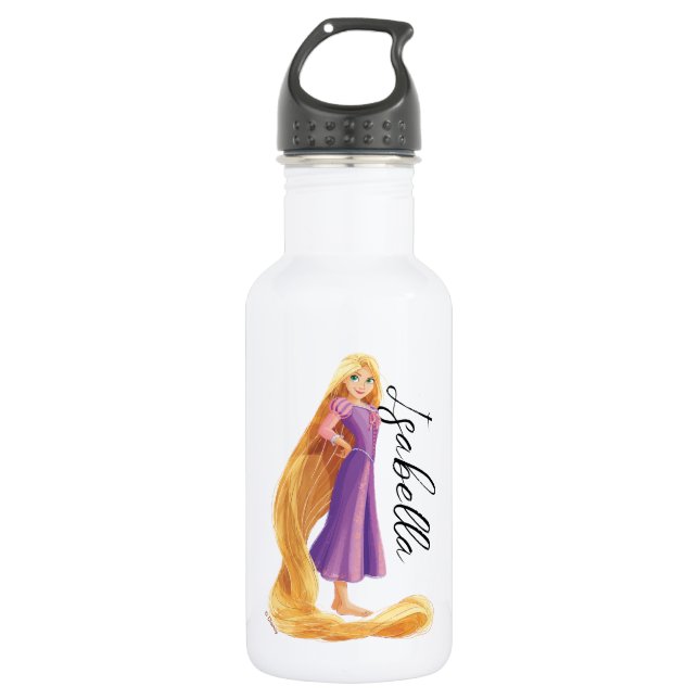 Fierce & Fearless Rapunzel Stainless Steel Water Bottle (Front)