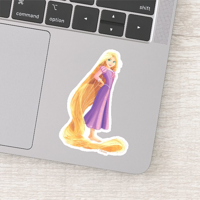 Fierce & Fearless Rapunzel Sticker (Detail)