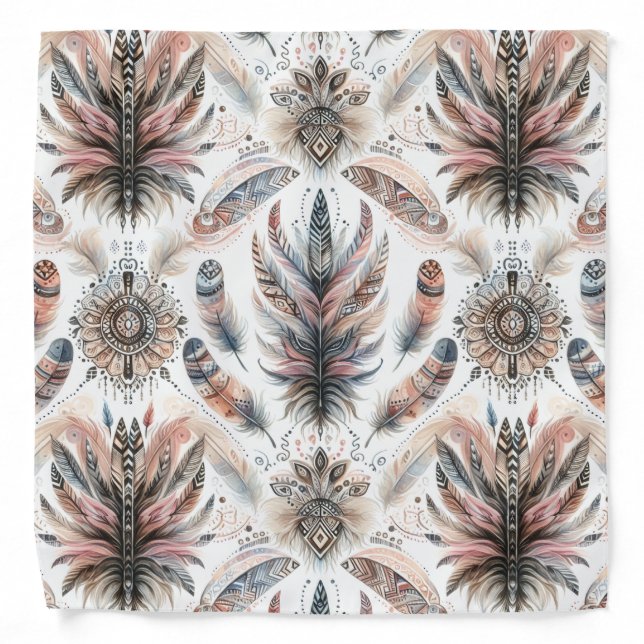 Fierce Feathers Bandana (Front)