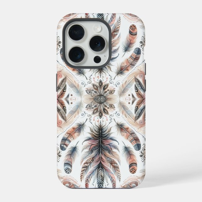 Fierce Feathers Iphone Case (Back)