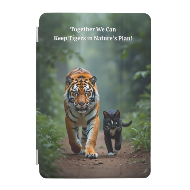 Fierce Feline Friends on the Prowl iPad Mini Cover (Front)