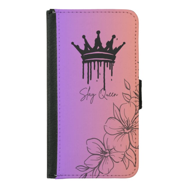  Fierce Feminine Vibes for Samsung Samsung Galaxy Wallet Case (Front)