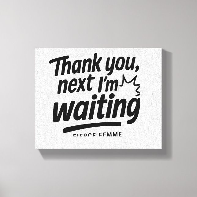 FIERCE FEMME - Empowering Canvas Wall Art for Wome (Front)