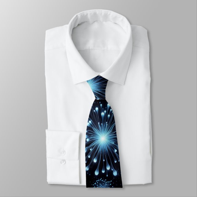 Fierce Fireworks  Neck Tie (Tied)