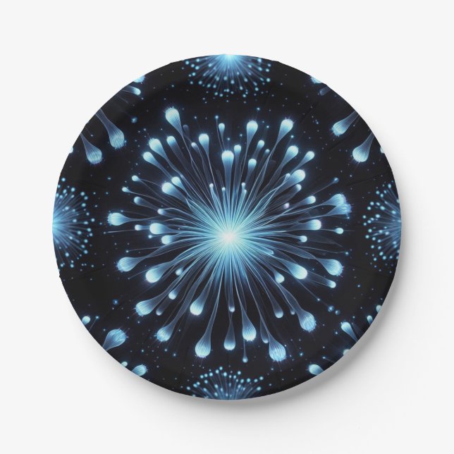 Fierce Fireworks  Paper Plates (Front)