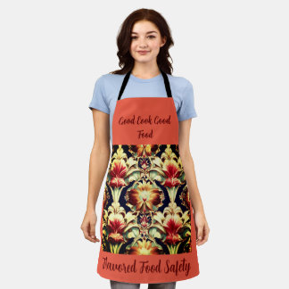 Fierce Floral Tiled Motif T-Shirt – Apron