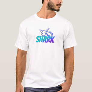Fierce Gradient Shark Logo Bold Ocean T-Shirt