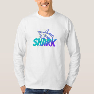 Fierce Gradient Shark Logo Bold Ocean T-Shirt