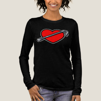 Fierce Heartbreaker Anime Hearts Crowbar Design Tri-Blend Shirt