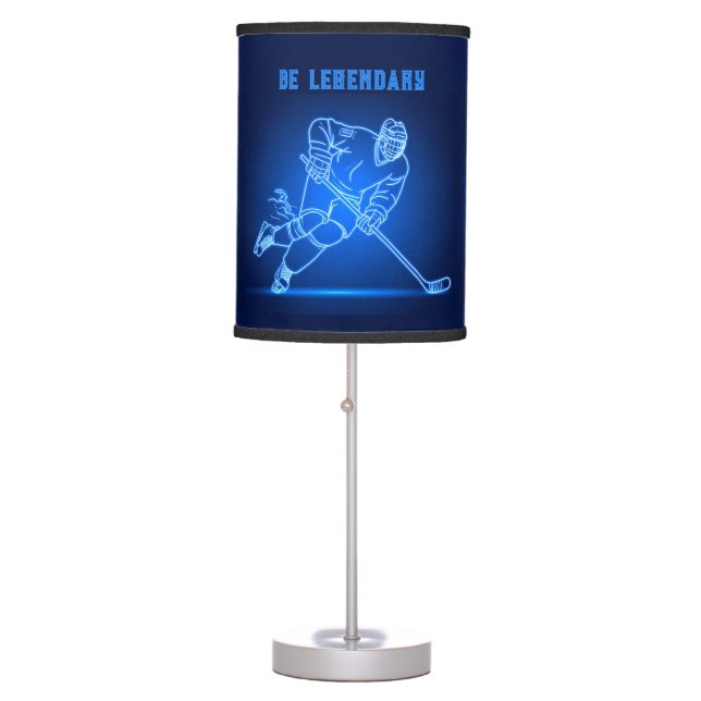 Fierce Hockey Player Lamp (Front)