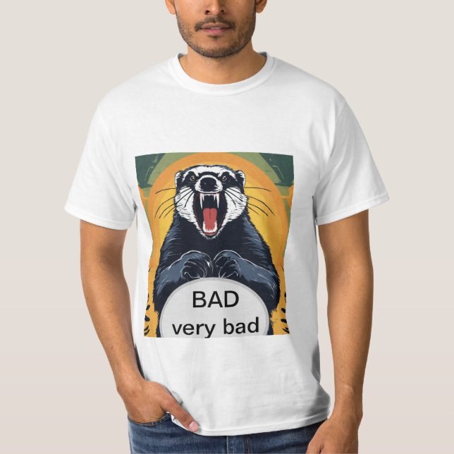 Fierce Honey Badger T-Shirt (Front)