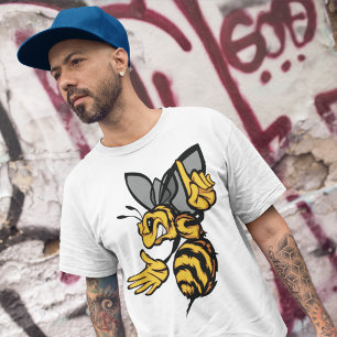Fierce Hornet Mascot Angry Yellow T-Shirt