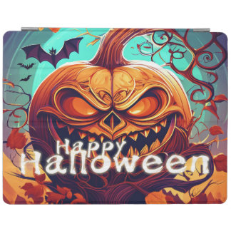 Fierce Jack-o-Lantern Bat Halloween Art iPad Smart Cover